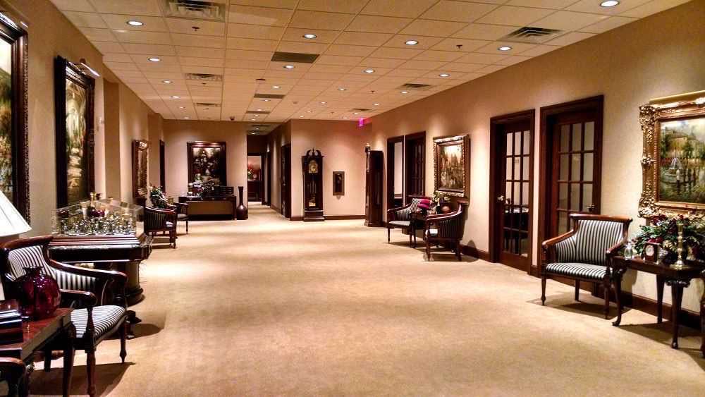 Professional office space maintained by Delta Janitorial
