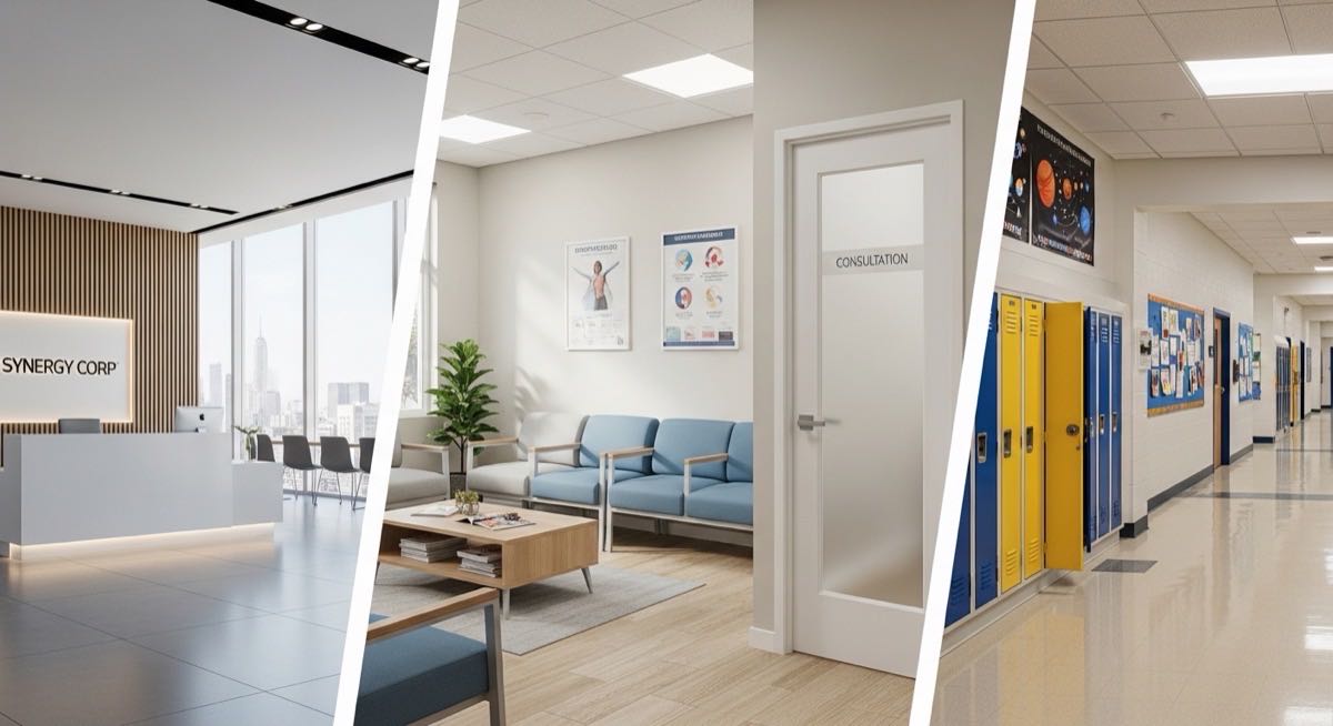 Fitness center requiring specialized cleaning protocols